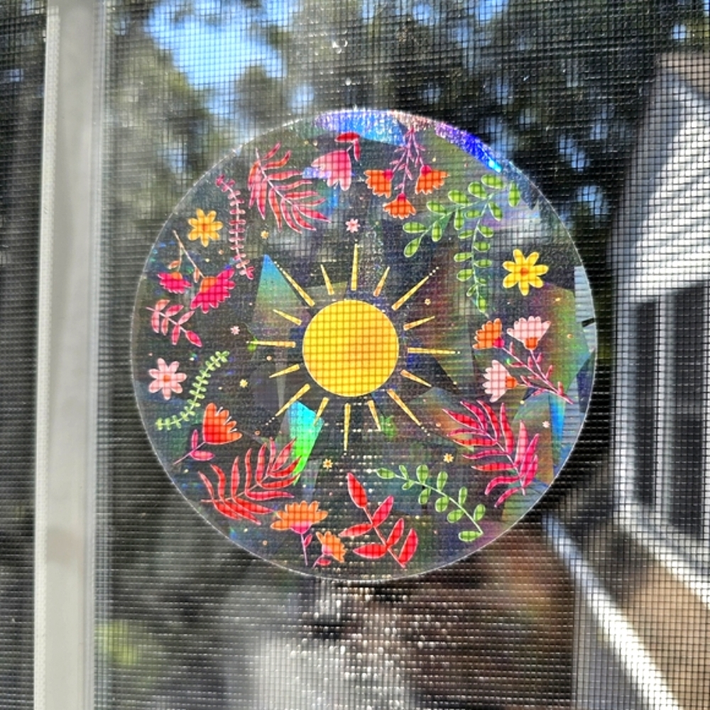 HP🎉 🌈 Reflective Nature Window Sun Catcher Decal Sticker - Picture 3 of 6